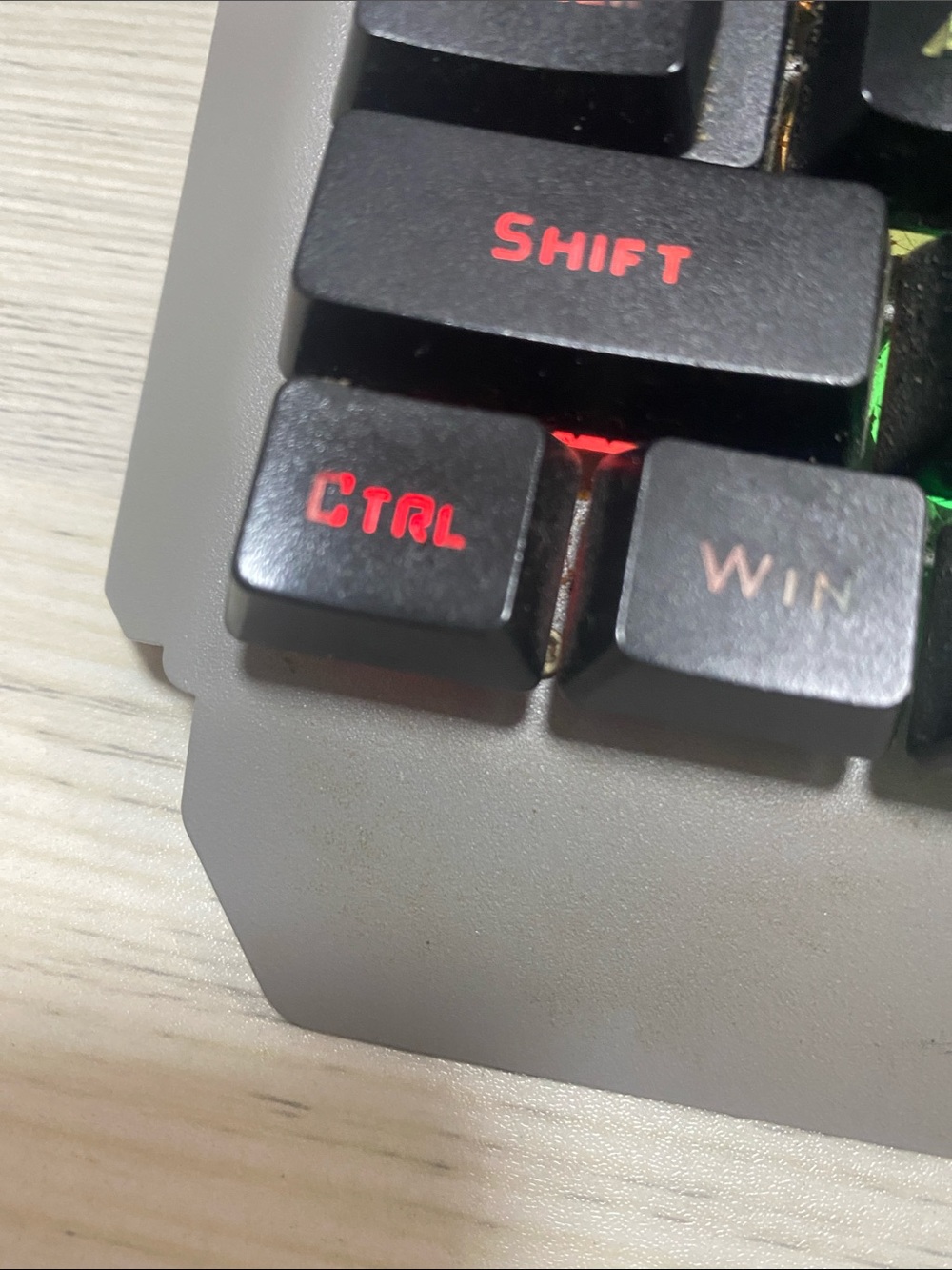 Mechanical Gaming Keyboard Keycap Set - Black with Red Legends